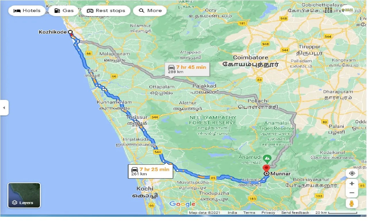 kozhikode-to-munnar-one-way
