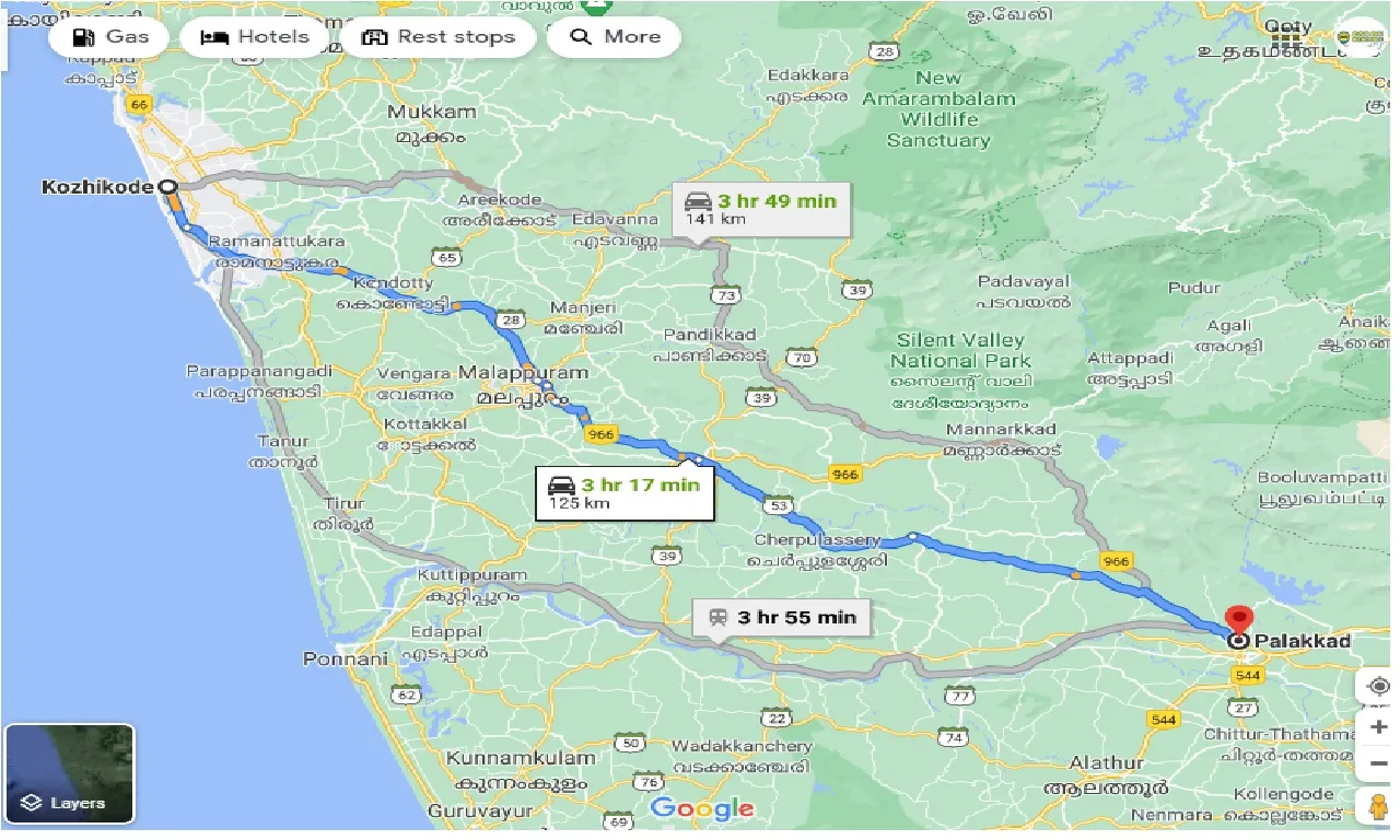 kozhikode-to-palakkad-one-way