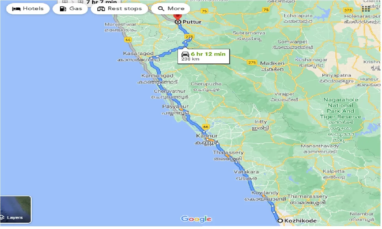 kozhikode-to-puttur-one-way