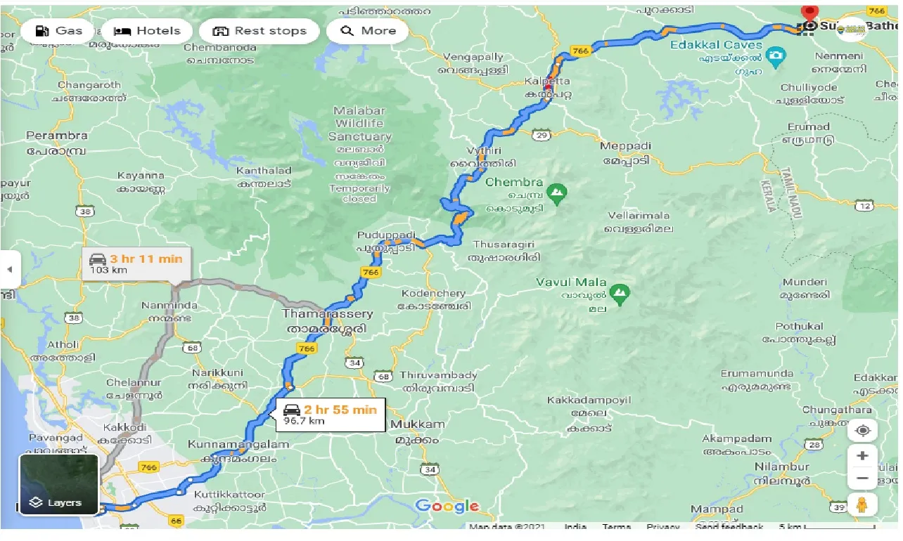 kozhikode-to-sulthan-bathery-one-way