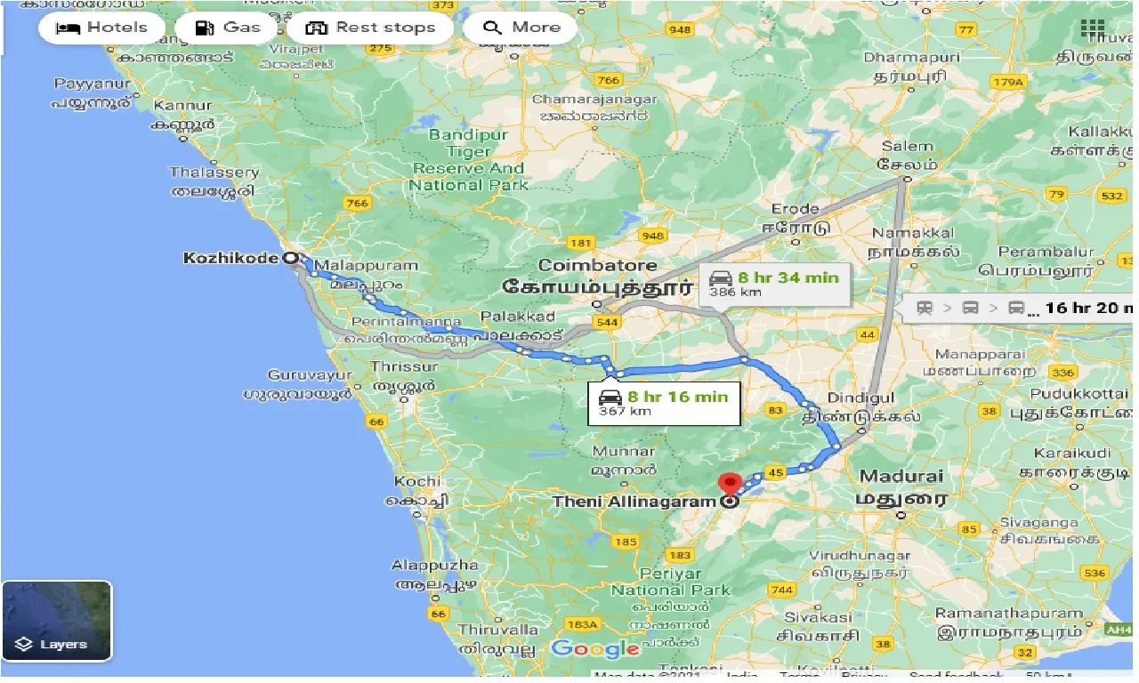 kozhikode-to-theni-allinagaram-one-way