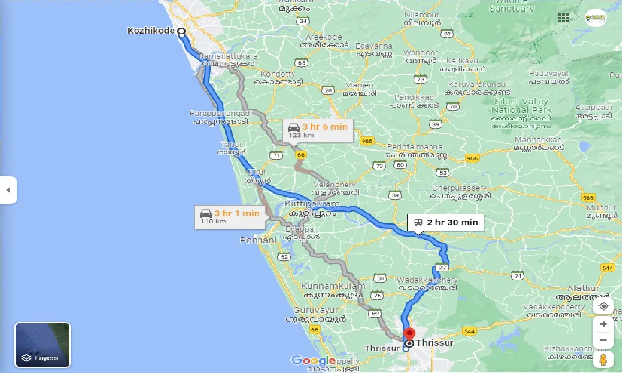kozhikode-to-thrissur-one-way