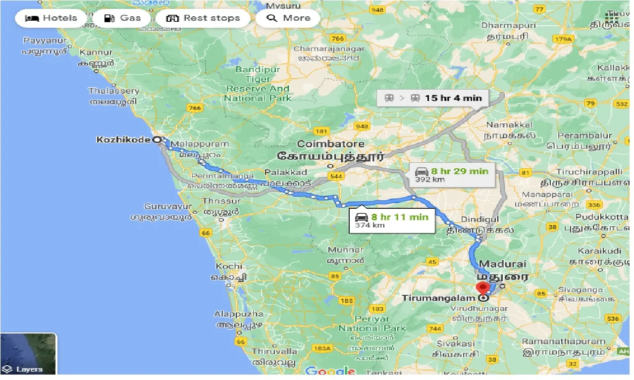 kozhikode-to-tirumangalam-taxi