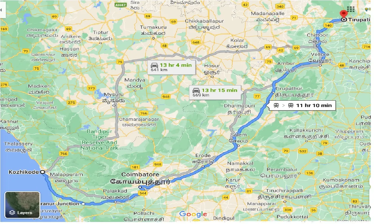 kozhikode-to-tirupati-taxi