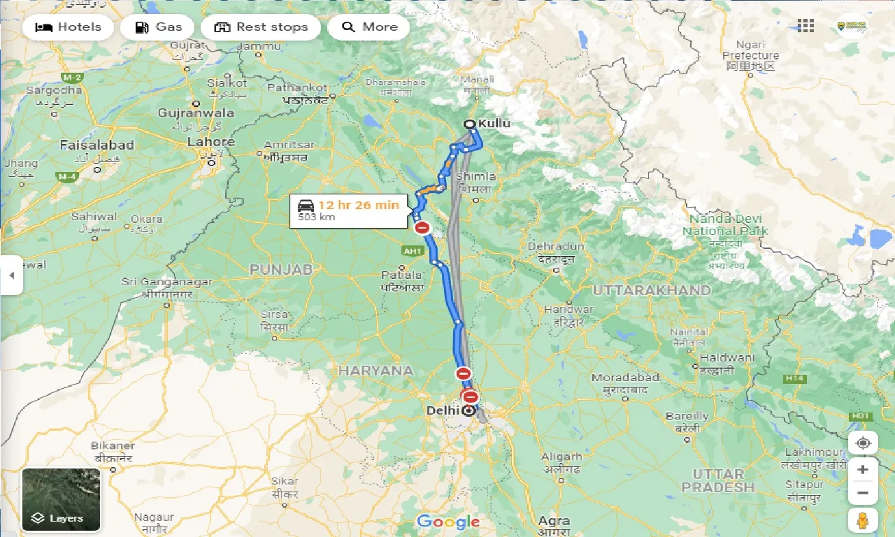 kullu-to-delhi-one-way