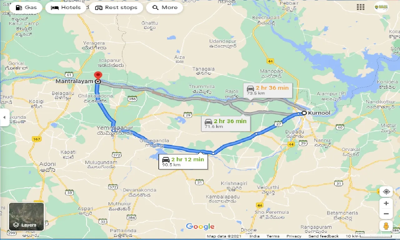 kurnool-to-mantralayam-one-way