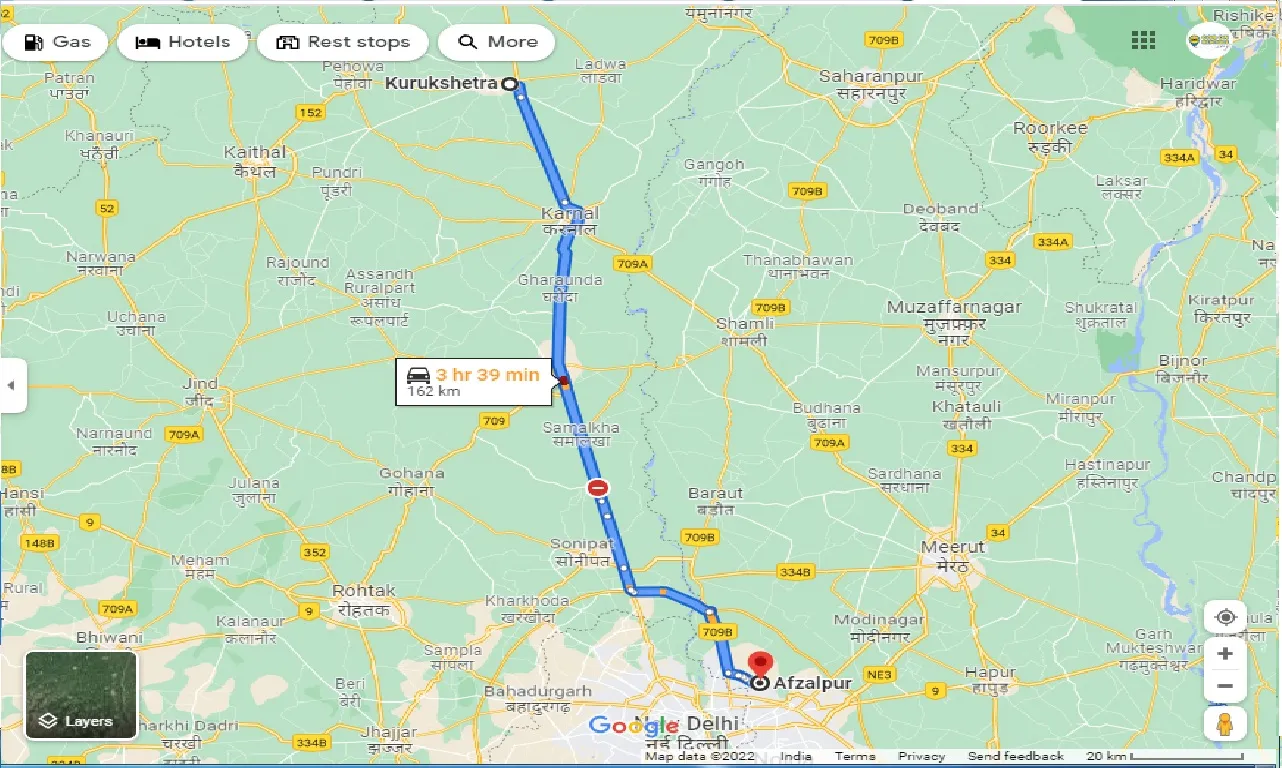 kurukshetra-to-afzalpur-taxi