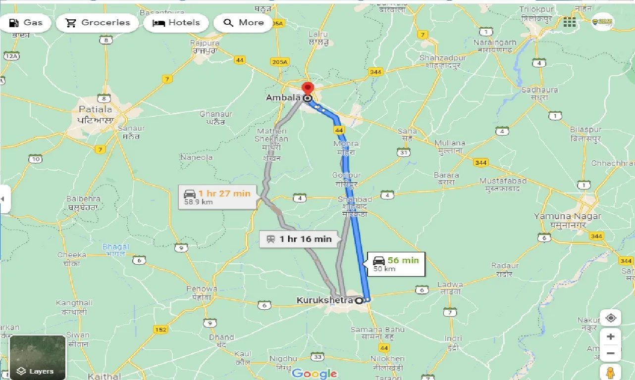 kurukshetra-to-ambala-taxi