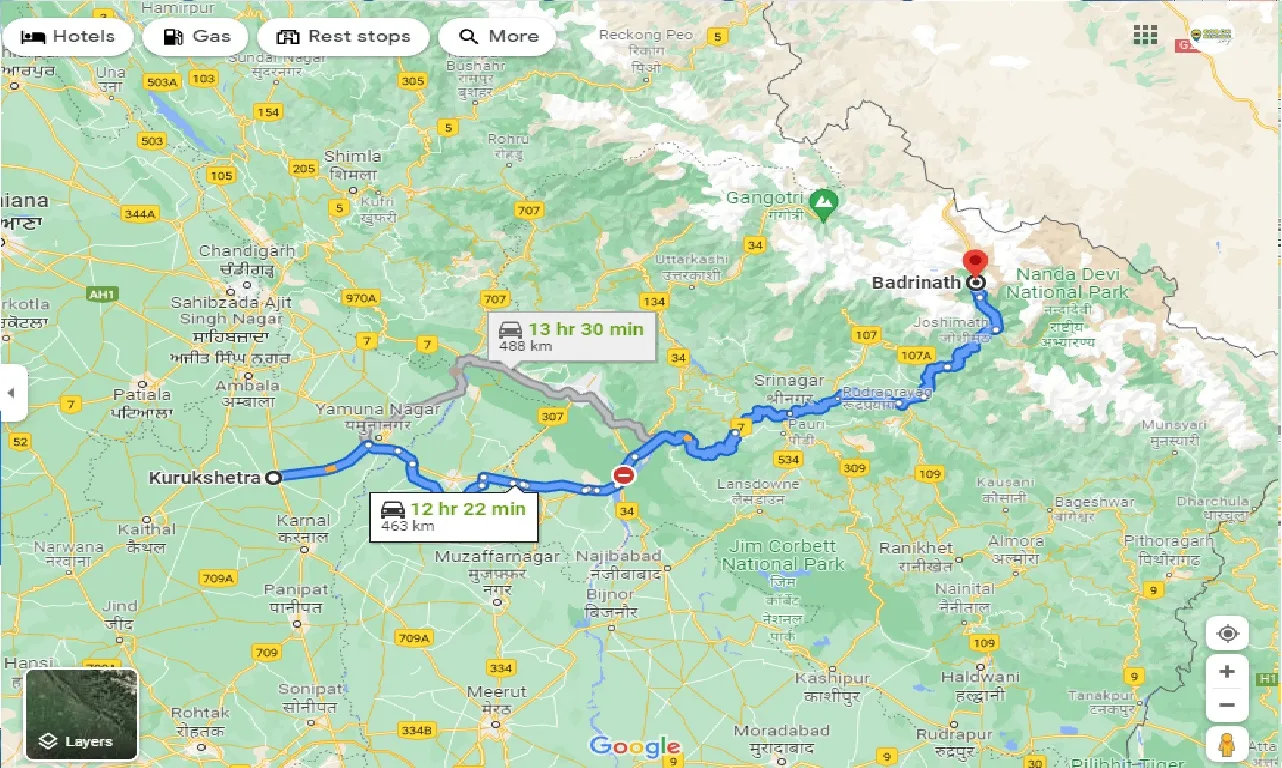 kurukshetra-to-badrinath-one-way