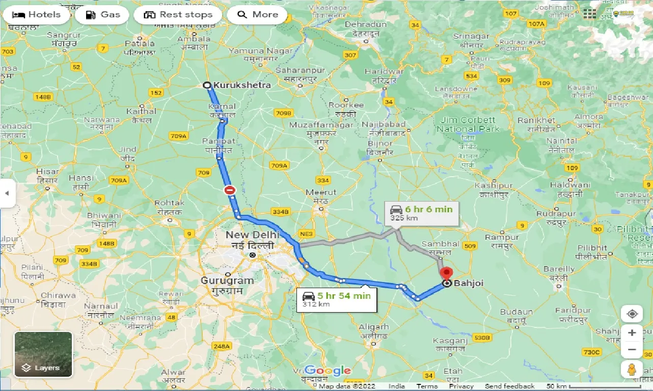 kurukshetra-to-bahjoi-one-way
