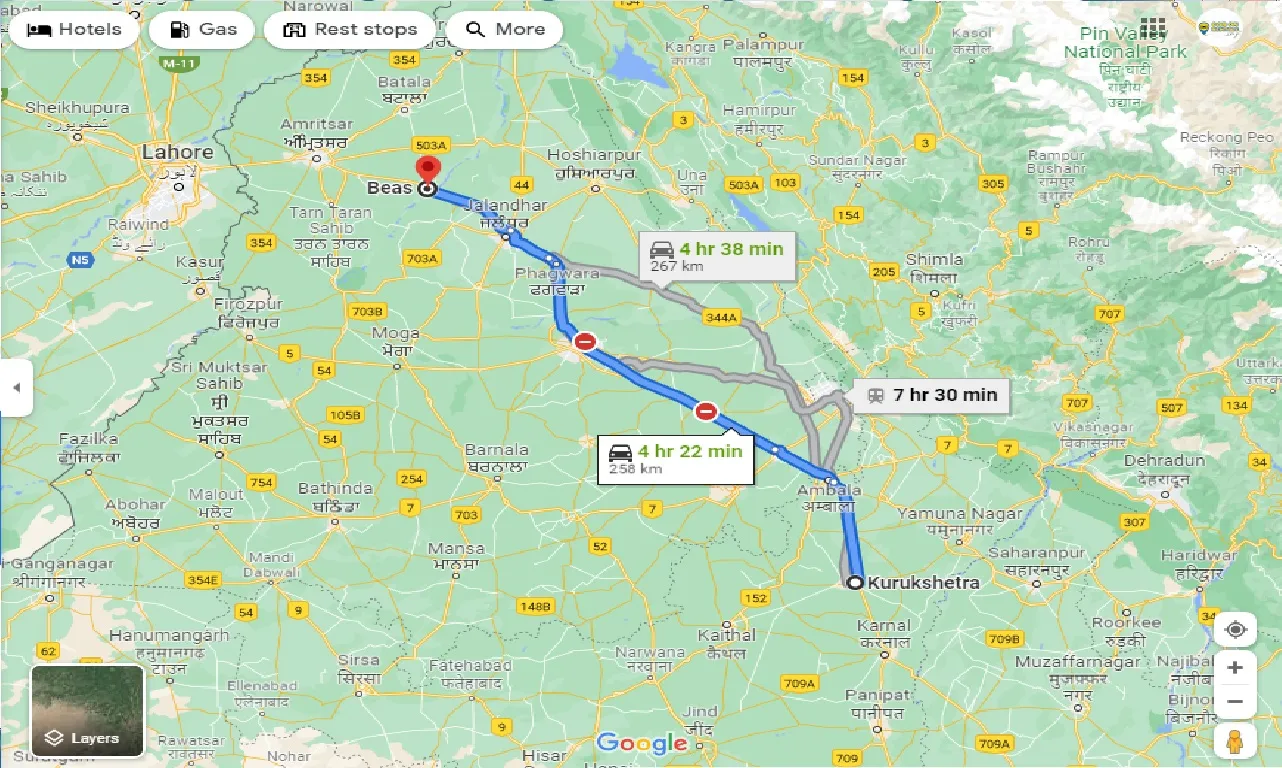kurukshetra-to-beas-taxi