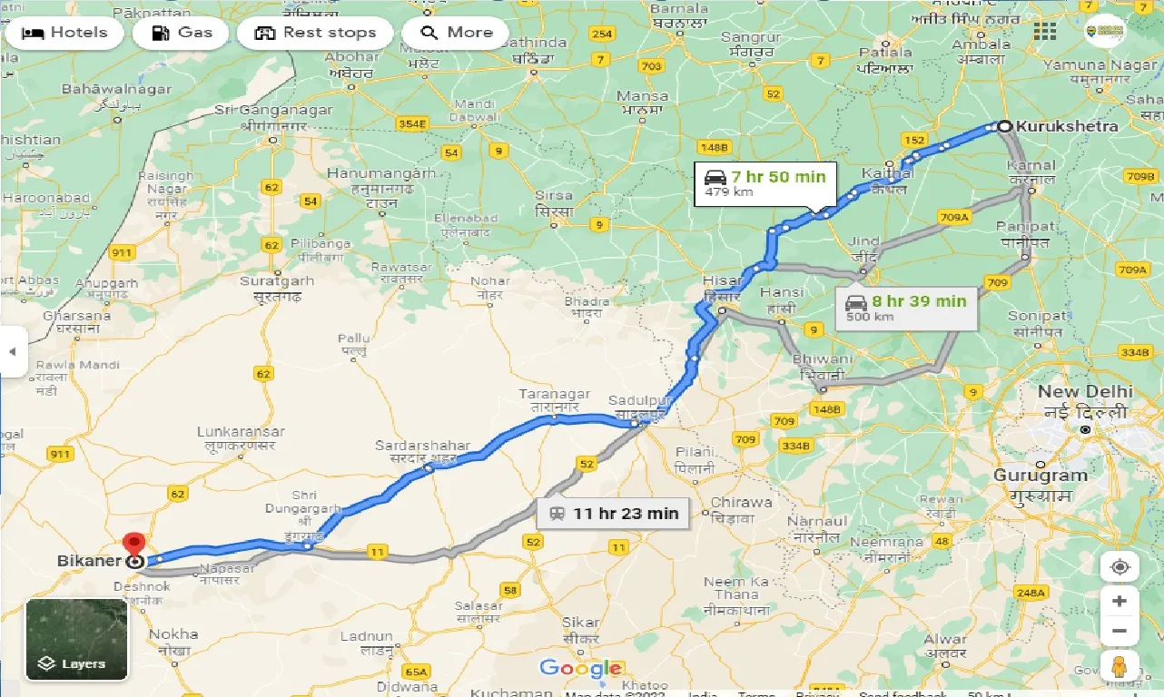 kurukshetra-to-bikaner-one-way