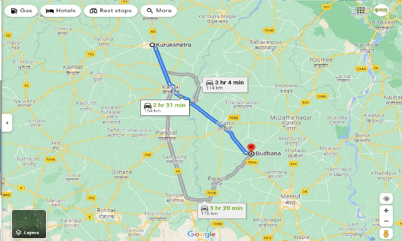 kurukshetra-to-budhana-one-way