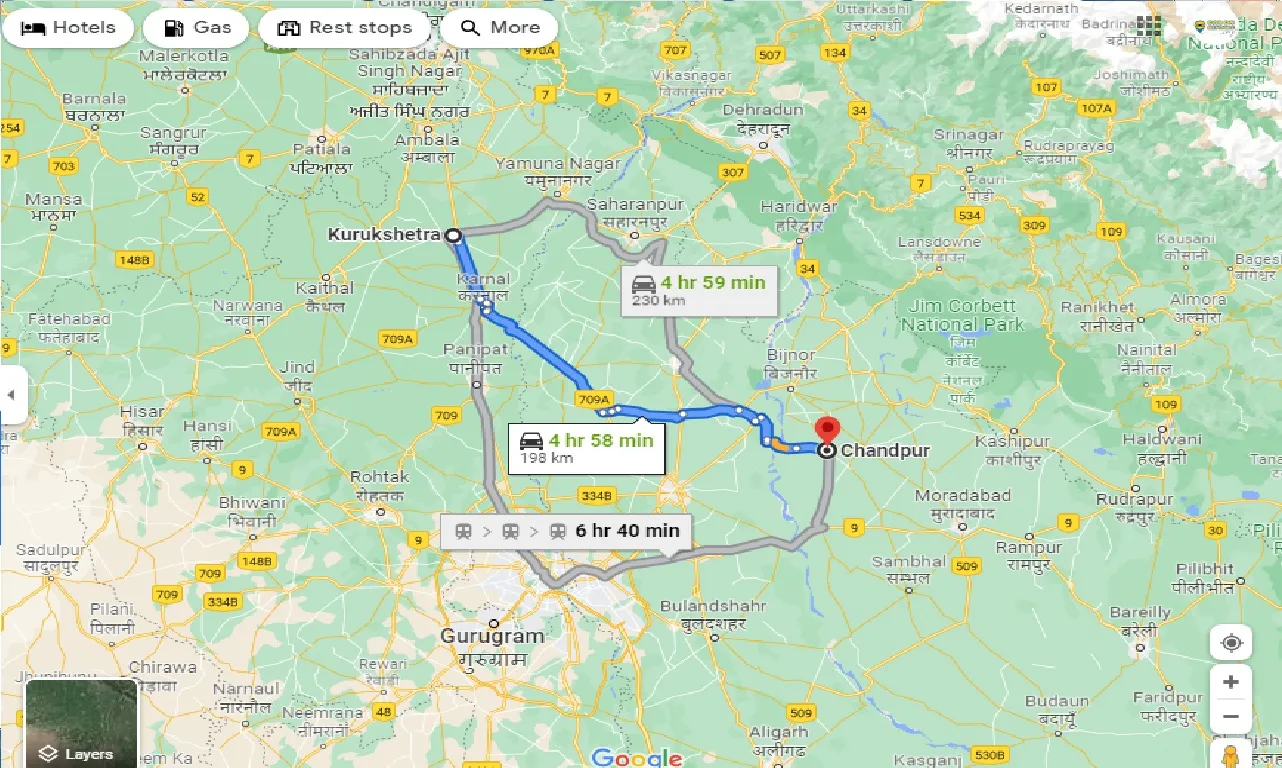 kurukshetra-to-chandpur-up-one-way