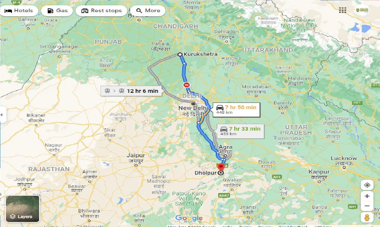 kurukshetra-to-dholpur-taxi