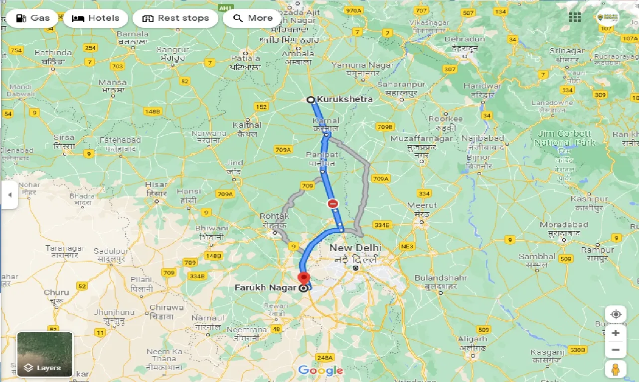kurukshetra-to-farukh-nagar-one-way
