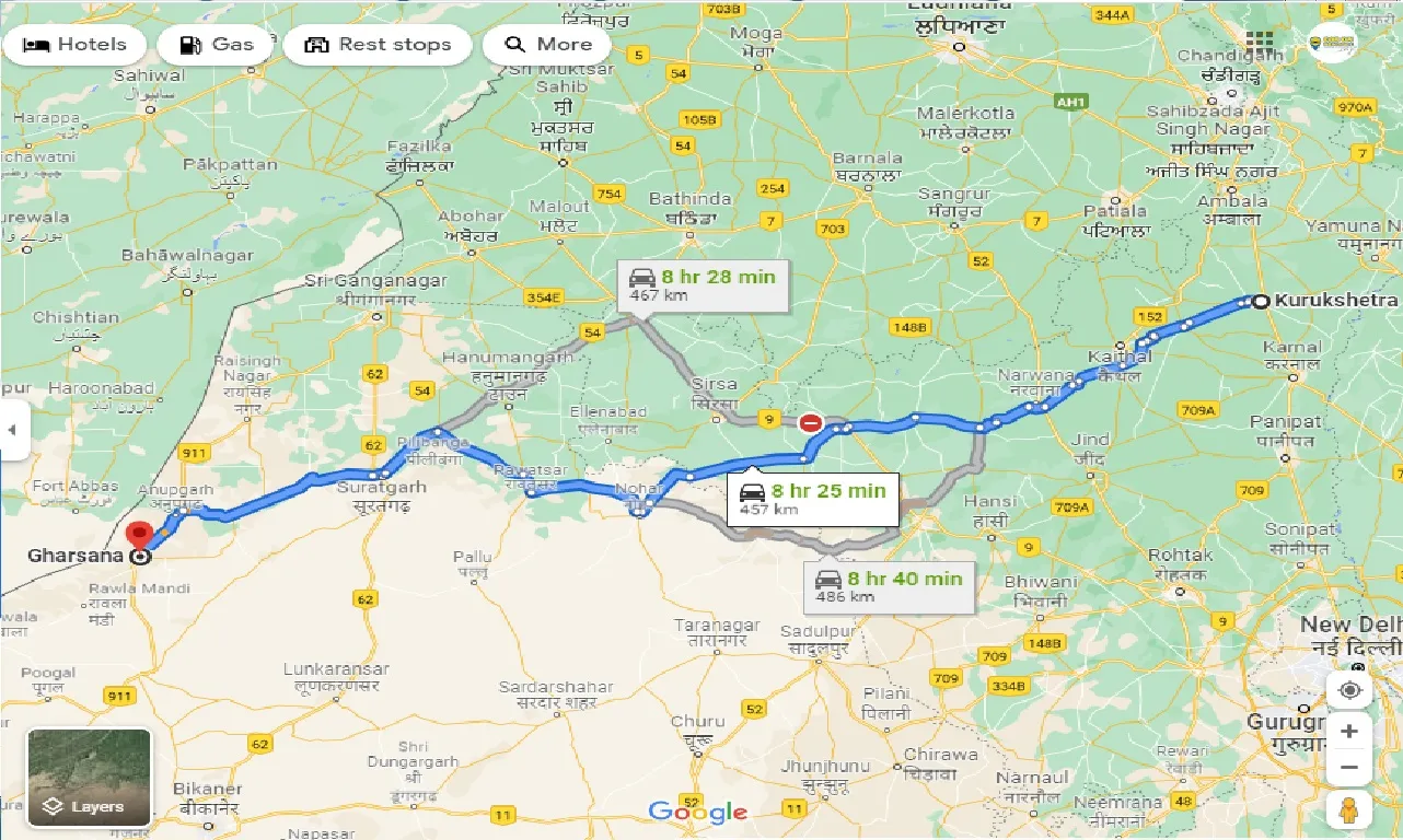 kurukshetra-to-gharsana-taxi