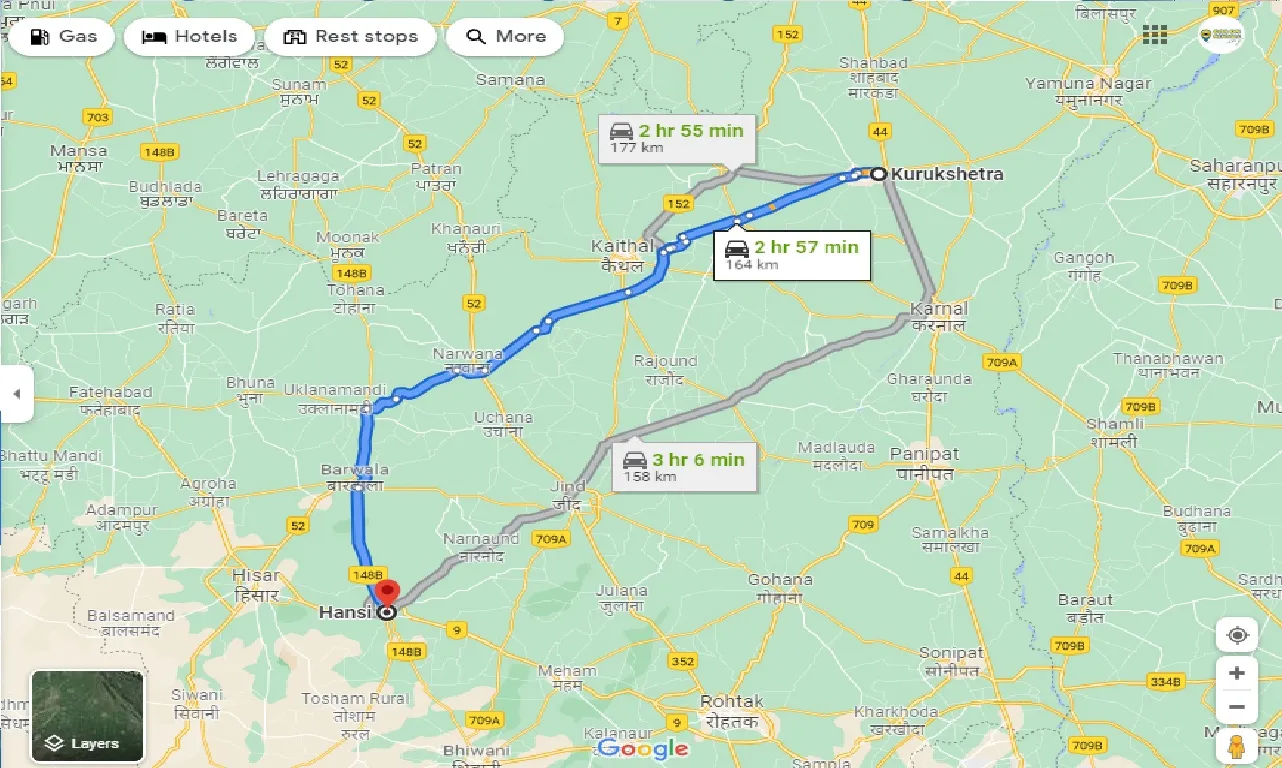 kurukshetra-to-hansi-taxi