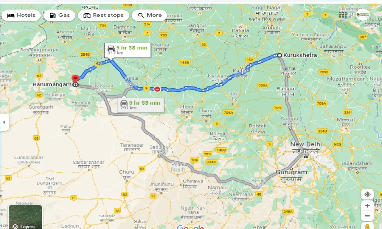 kurukshetra-to-hanumangarh-taxi