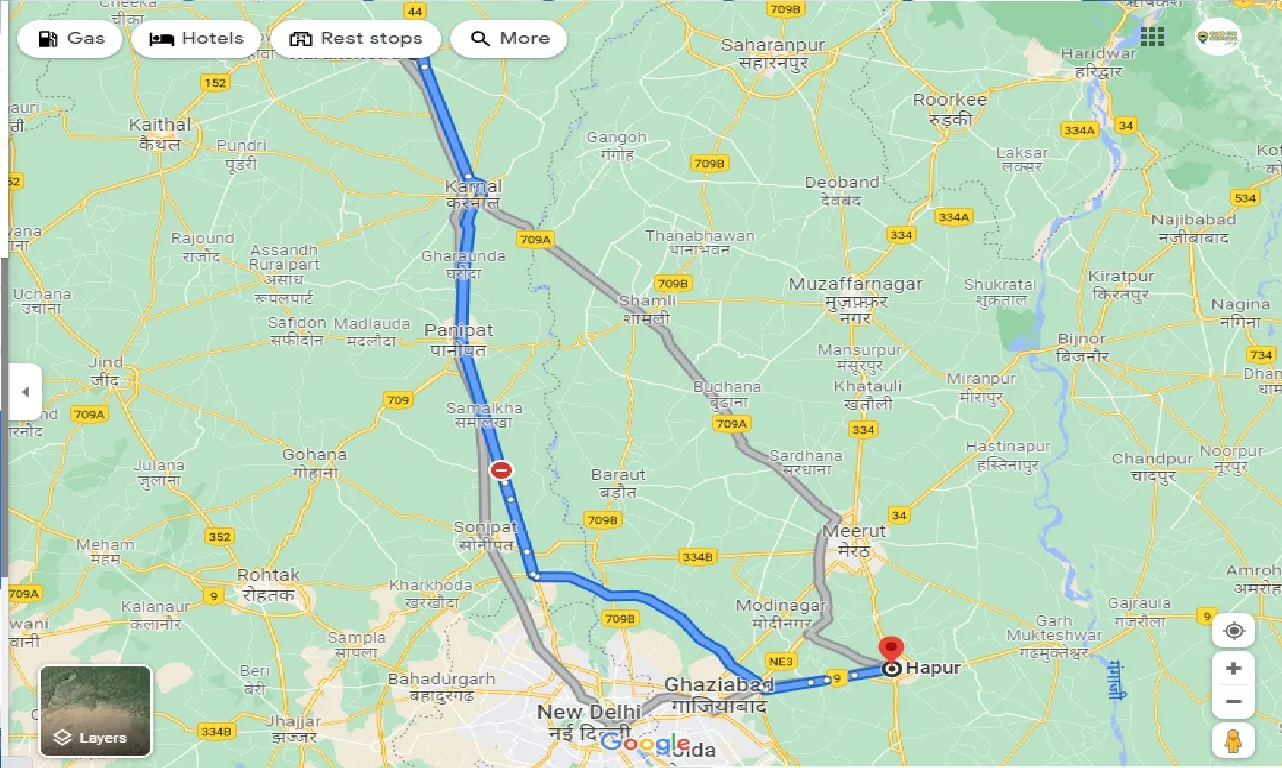 kurukshetra-to-hapur-one-way