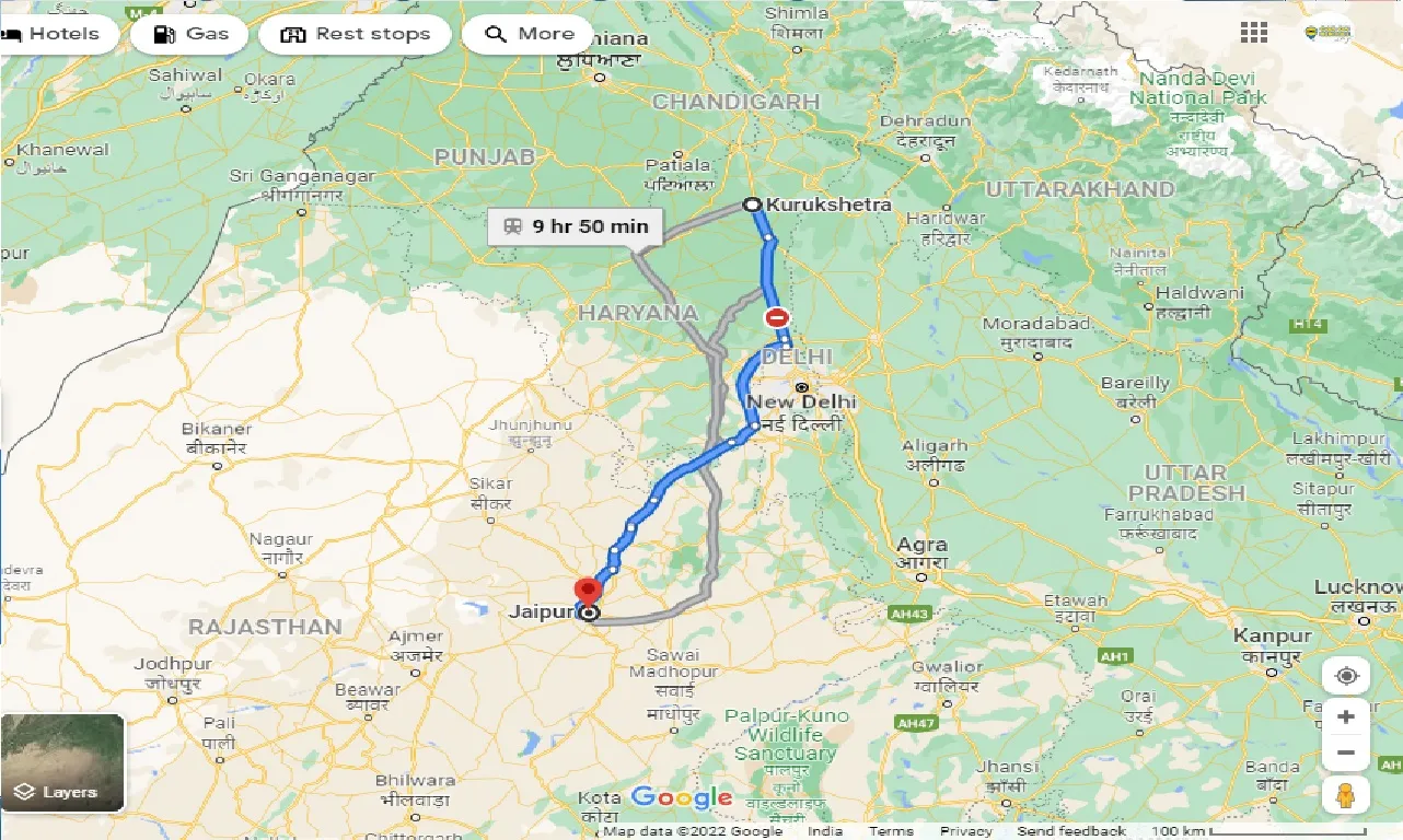 kurukshetra-to-jaipur-one-way