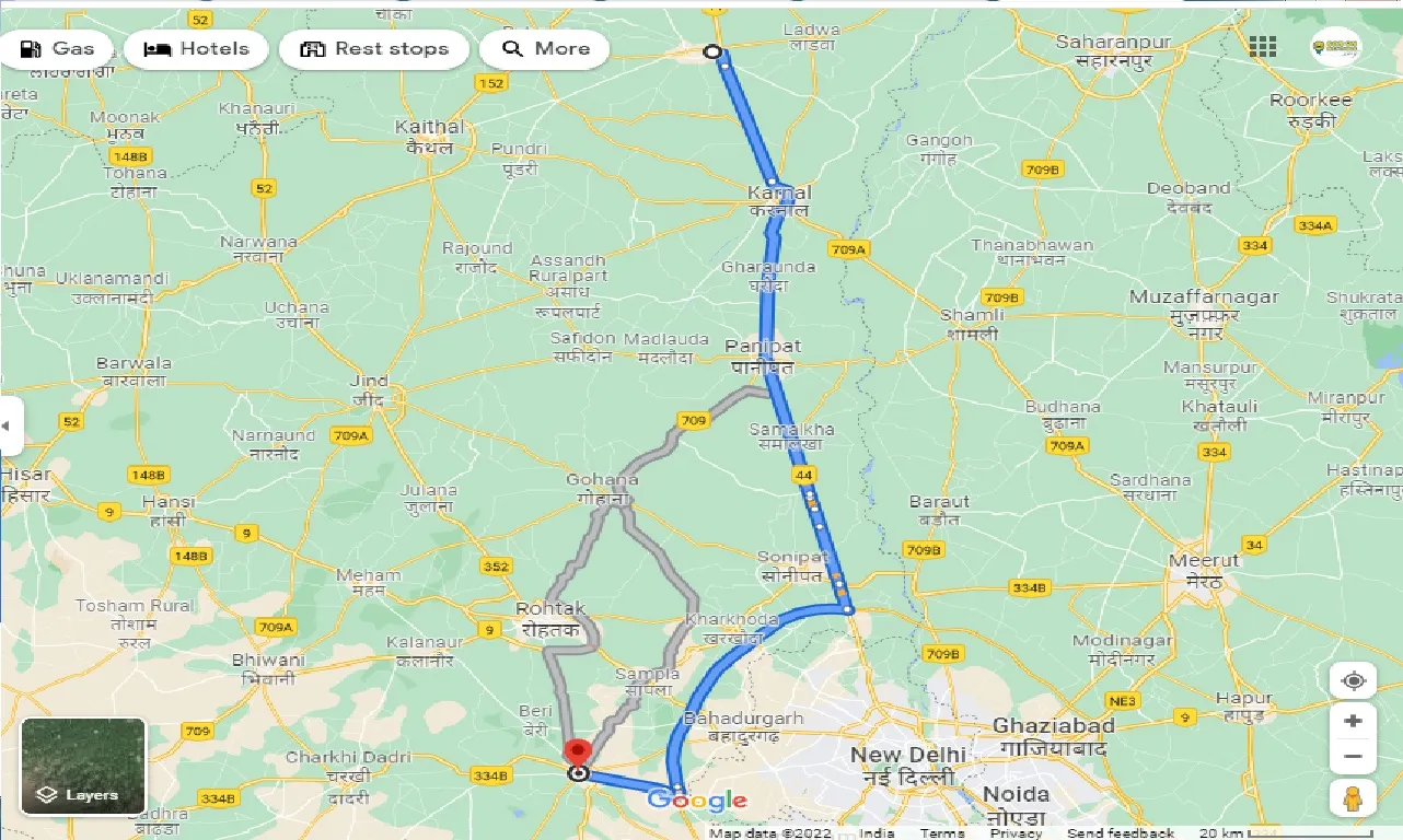 kurukshetra-to-jhajjar-one-way
