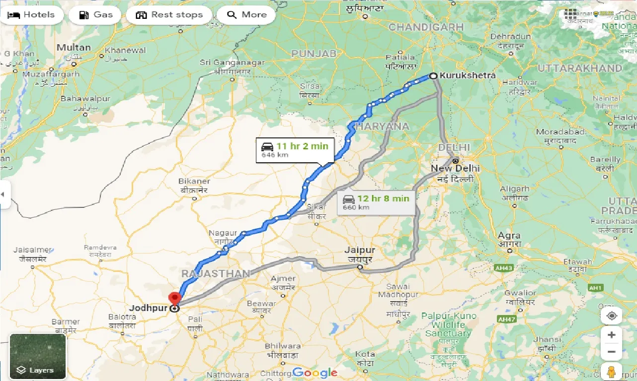 kurukshetra-to-jodhpur-one-way