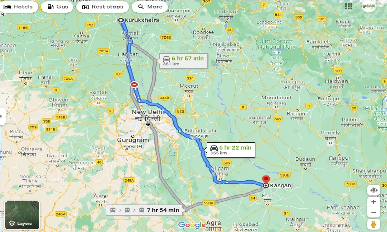 kurukshetra-to-kasganj-one-way