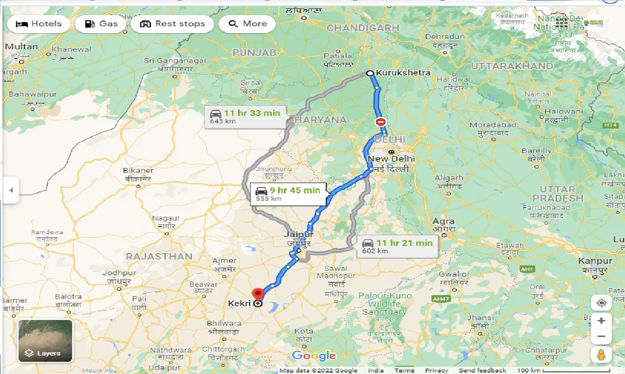 kurukshetra-to-kekri-taxi