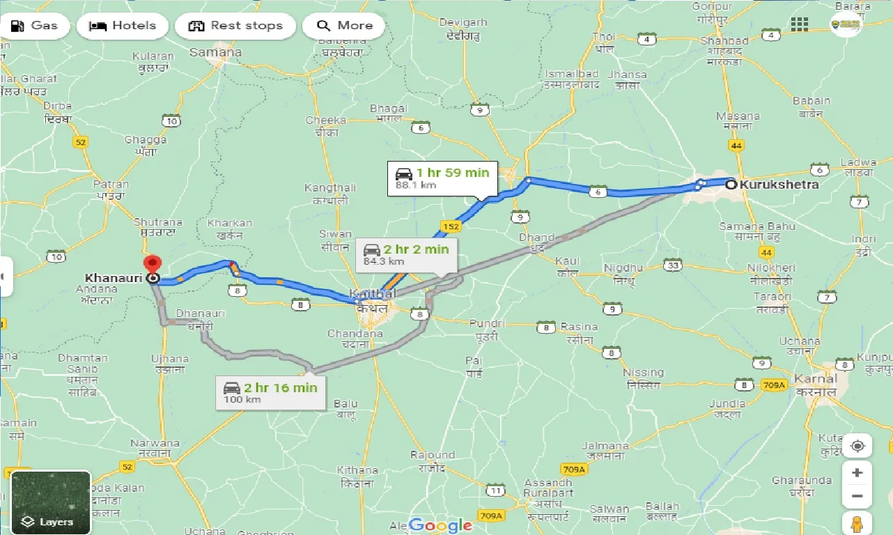 kurukshetra-to-khanauri-one-way