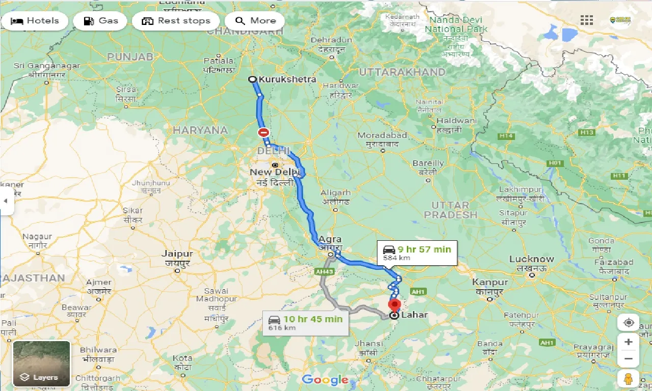 kurukshetra-to-lahar-one-way
