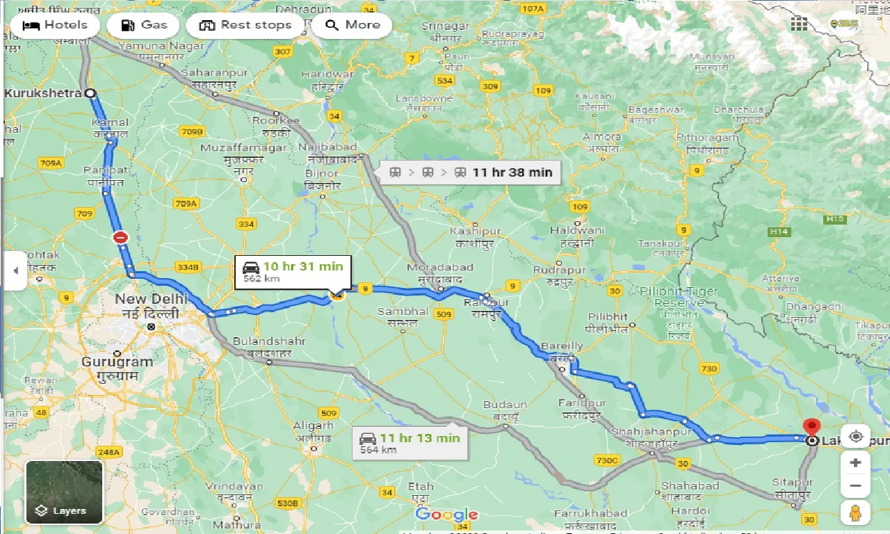 kurukshetra-to-lakhimpur-kheri-taxi