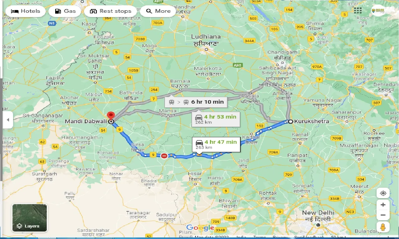 kurukshetra-to-mandi-dabwali-one-way