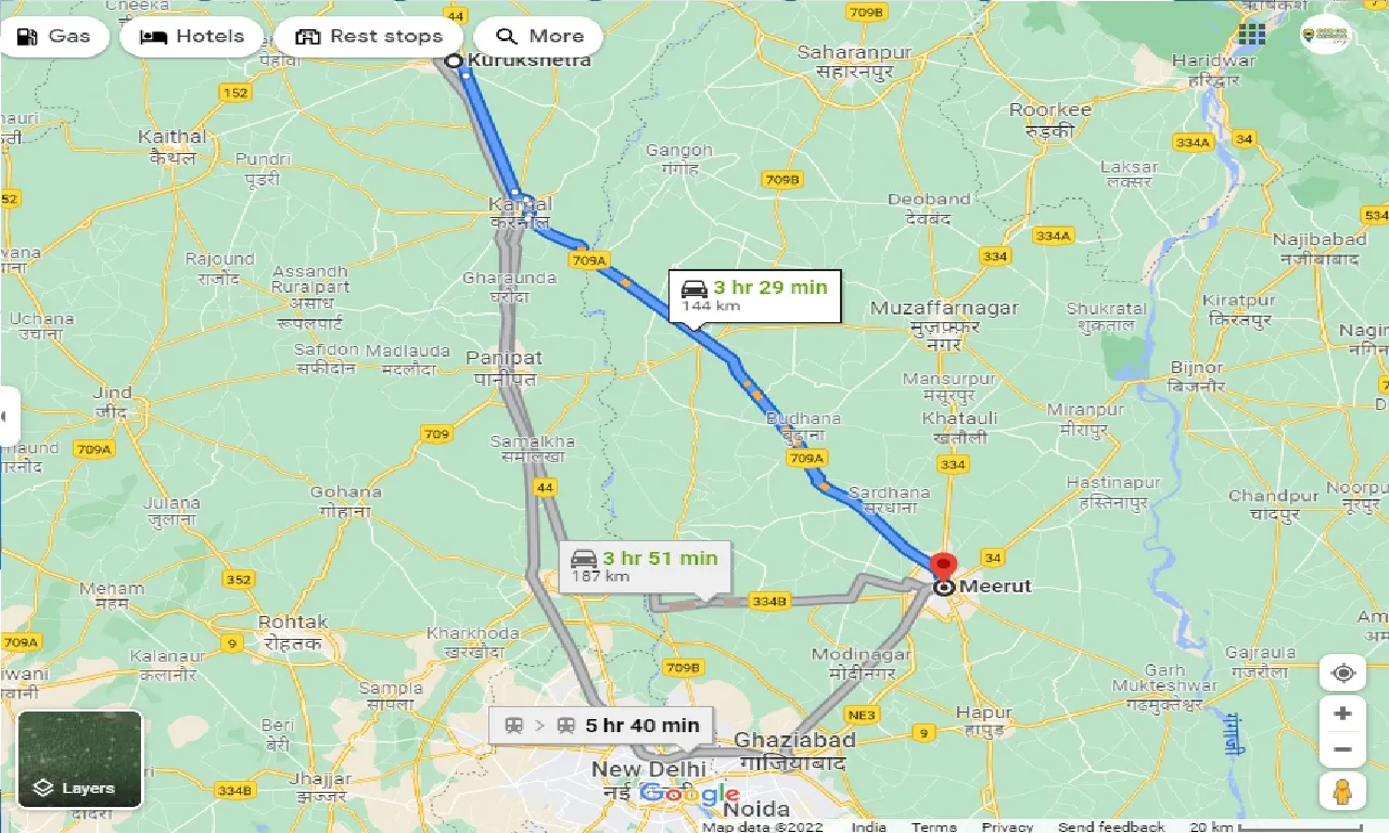 kurukshetra-to-meerut-taxi