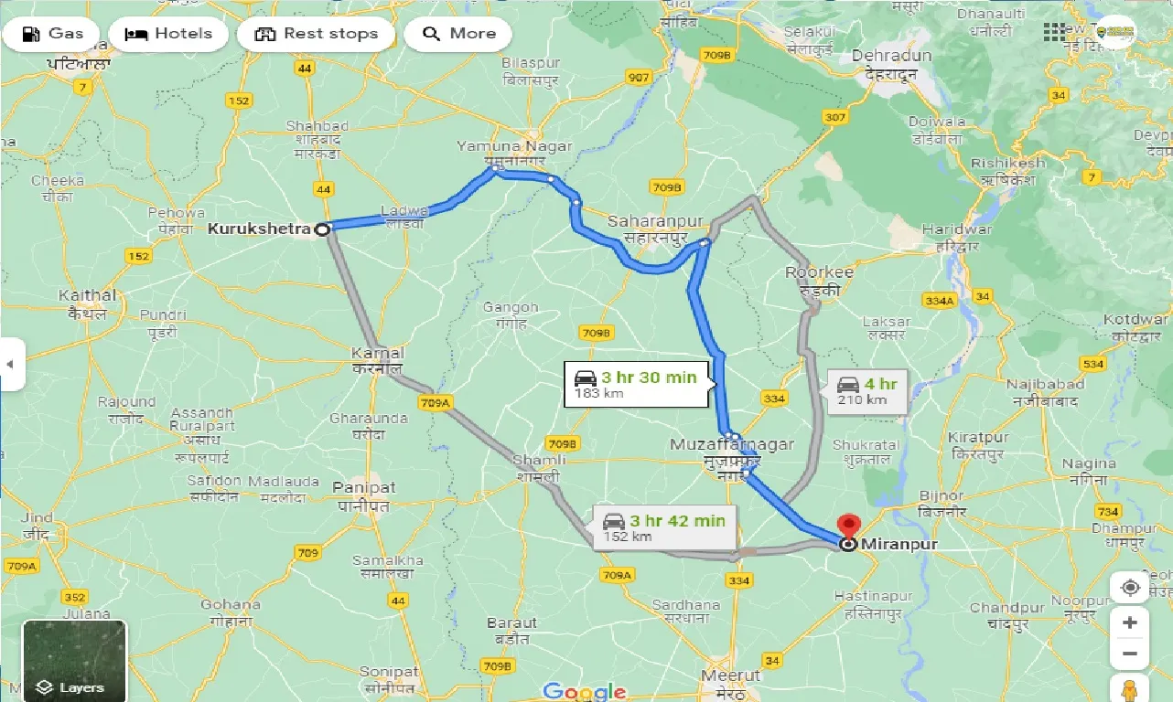 kurukshetra-to-miranpur-taxi