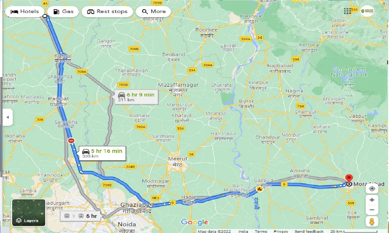 kurukshetra-to-moradabad-one-way