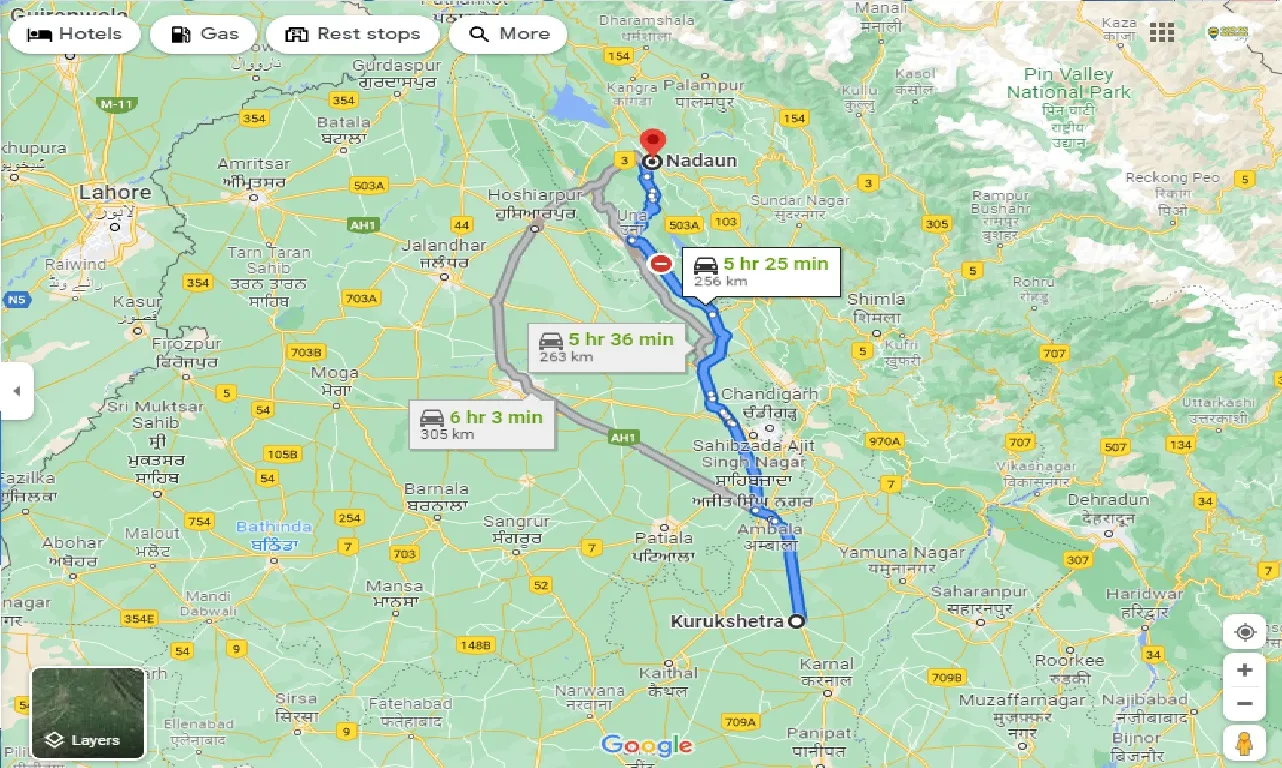 kurukshetra-to-nadaun-one-way