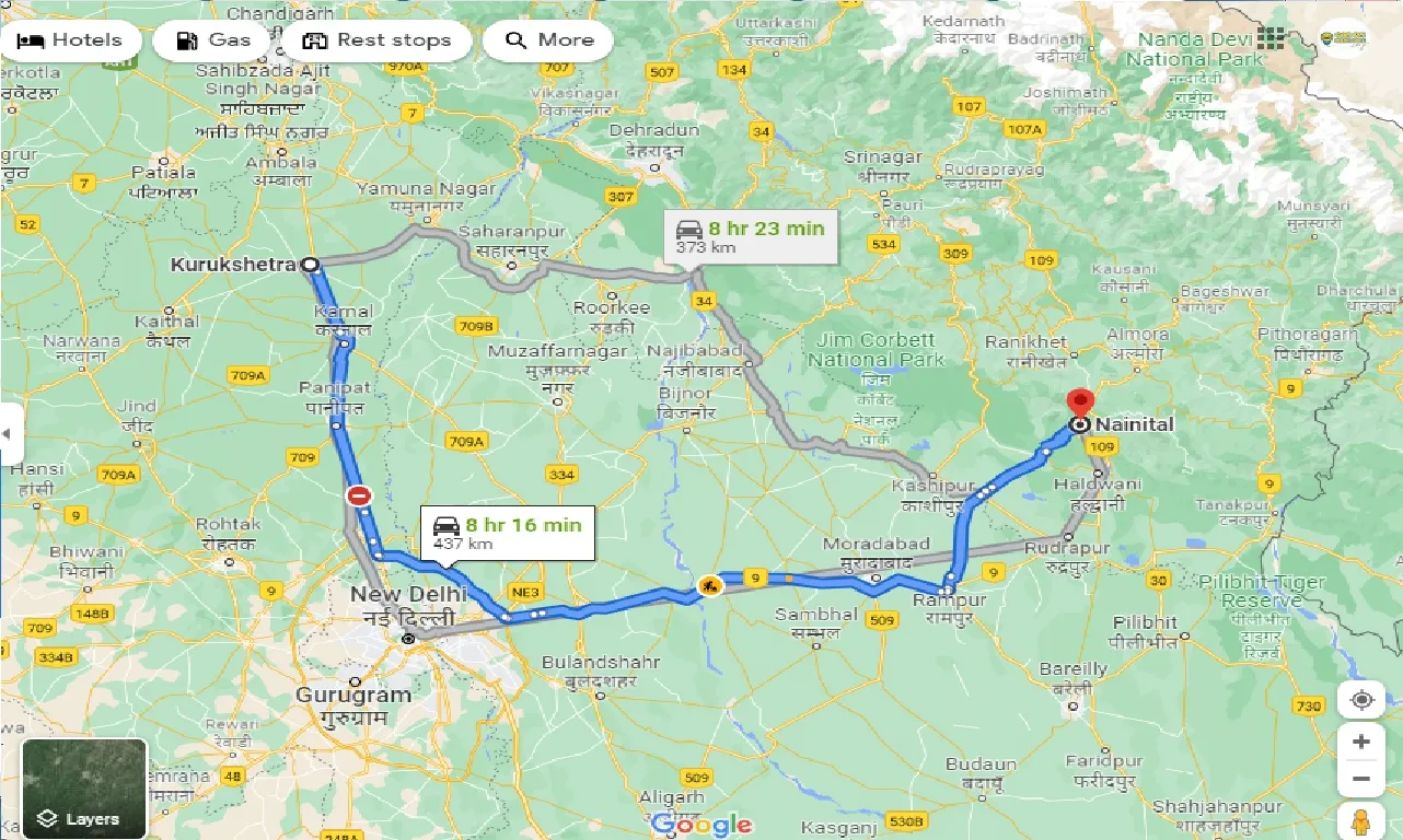 kurukshetra-to-nainital-taxi
