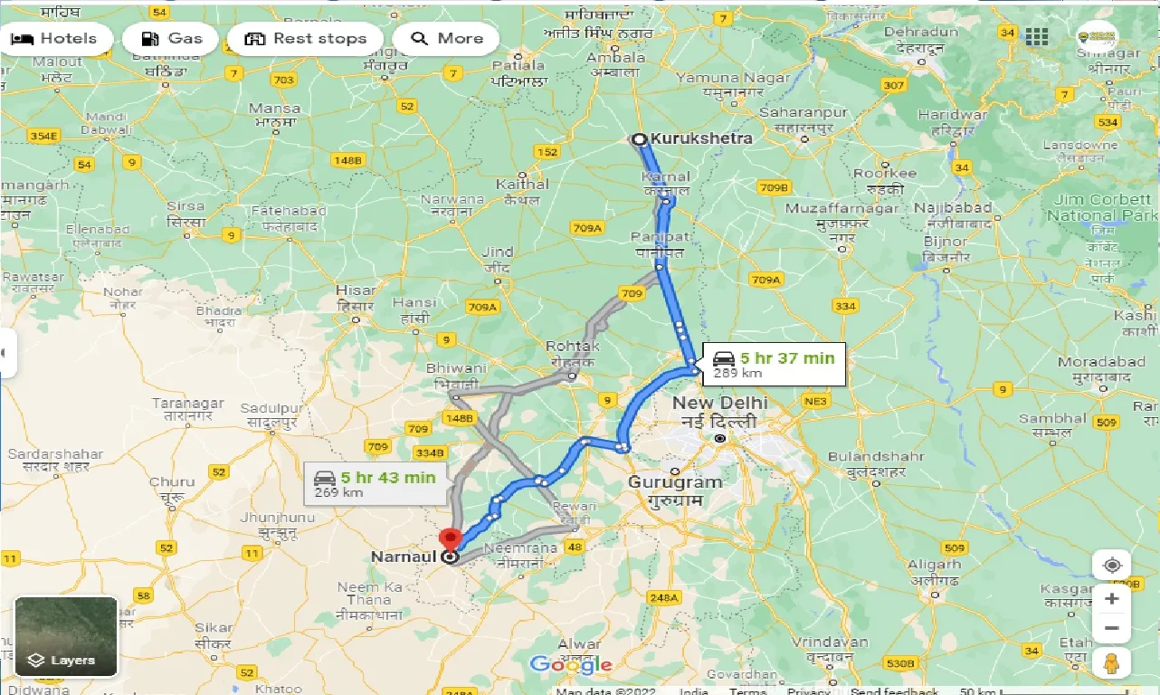 kurukshetra-to-narnaul-one-way