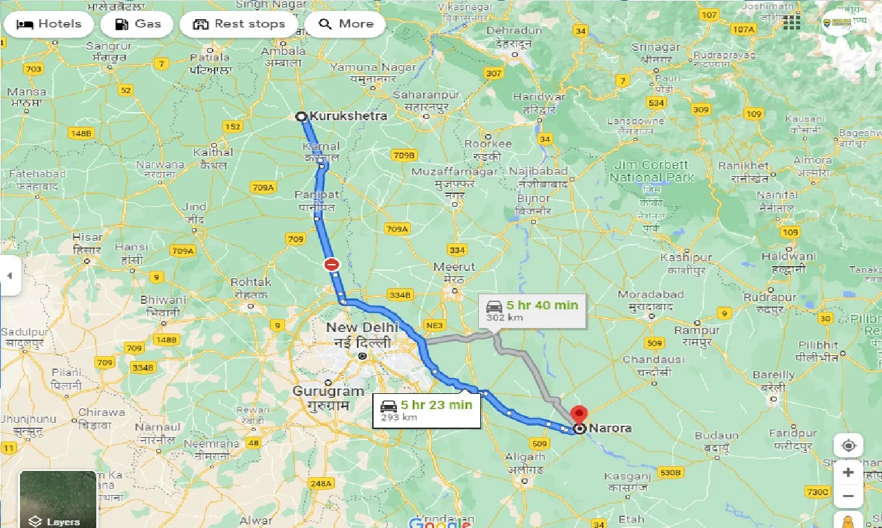 kurukshetra-to-narora-one-way