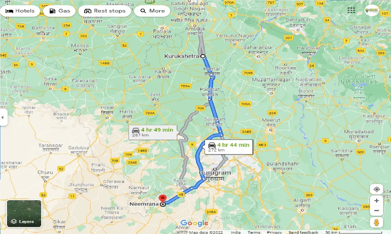 kurukshetra-to-neemrana-taxi