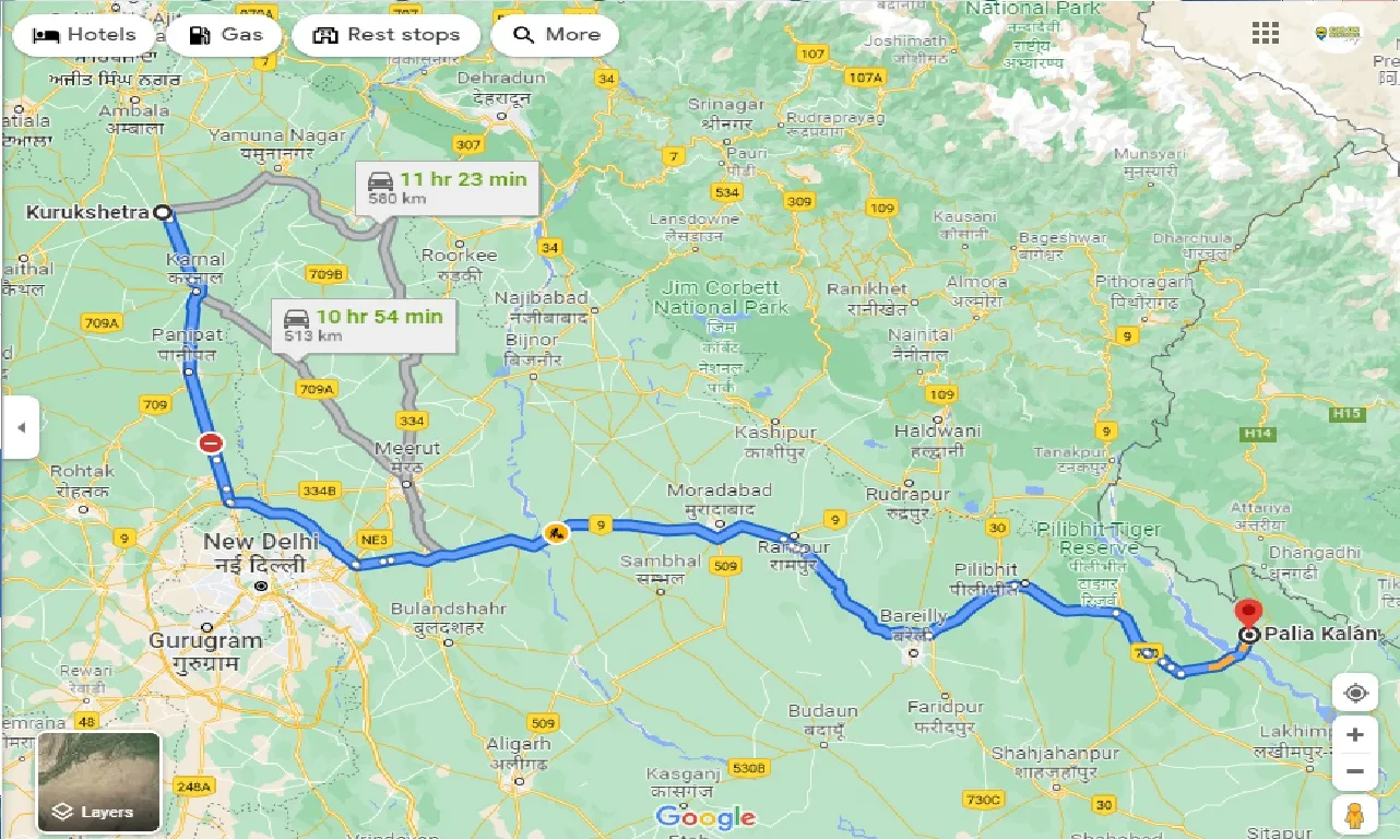 kurukshetra-to-palia-kalan-one-way