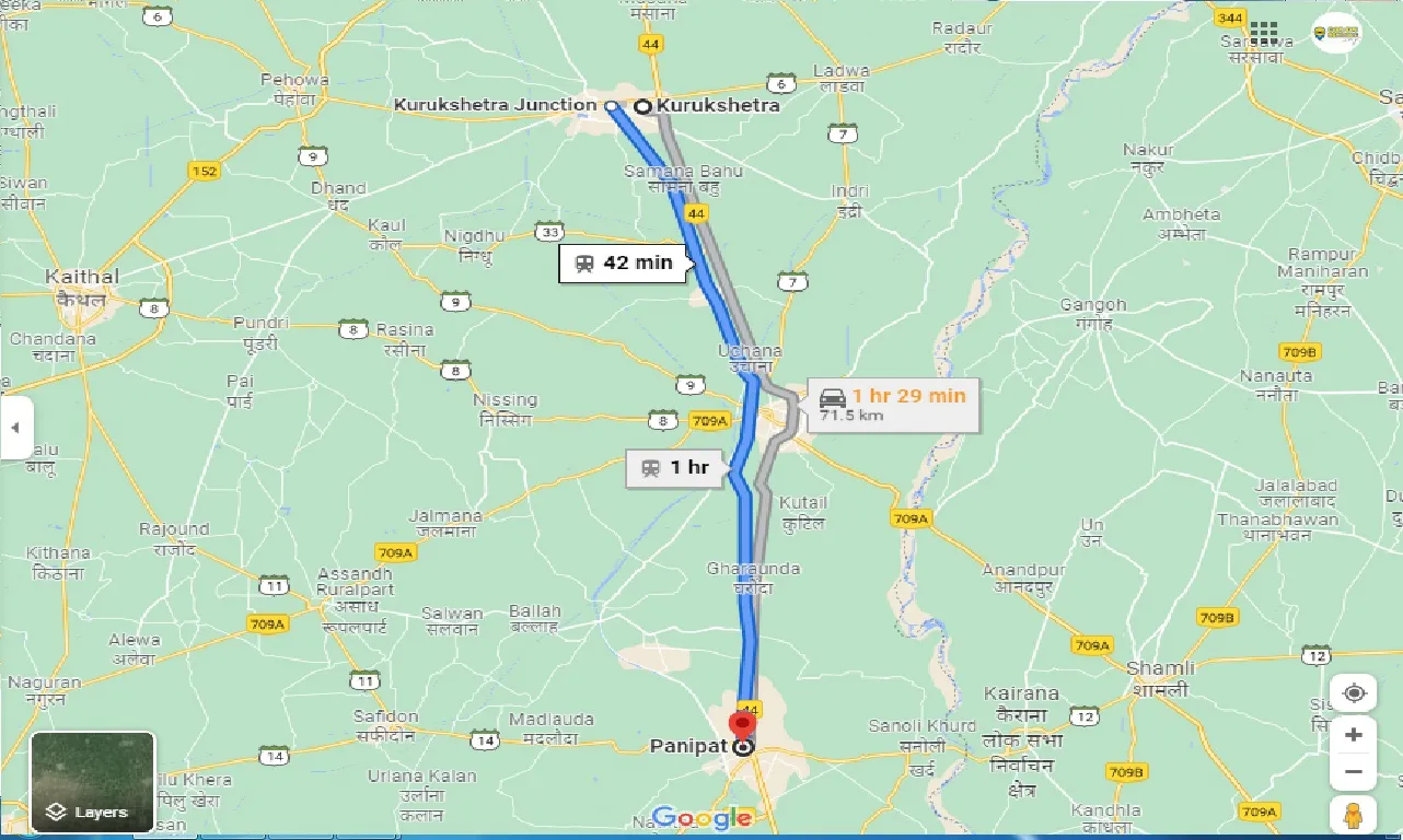 kurukshetra-to-panipat-one-way