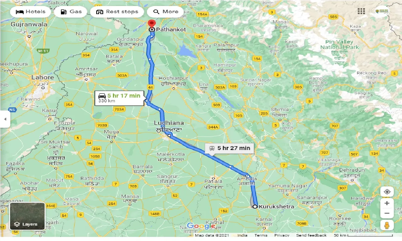 kurukshetra-to-pathankot-round-trip