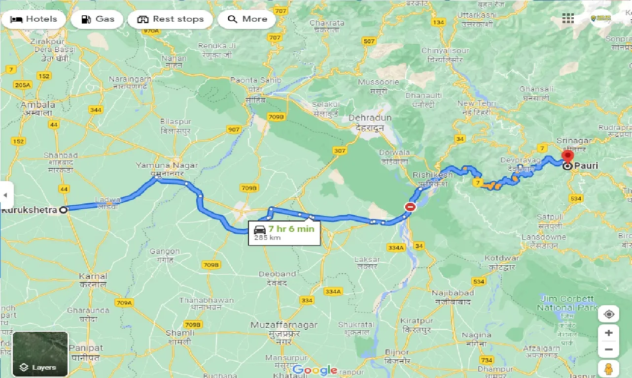 kurukshetra-to-pauri-taxi
