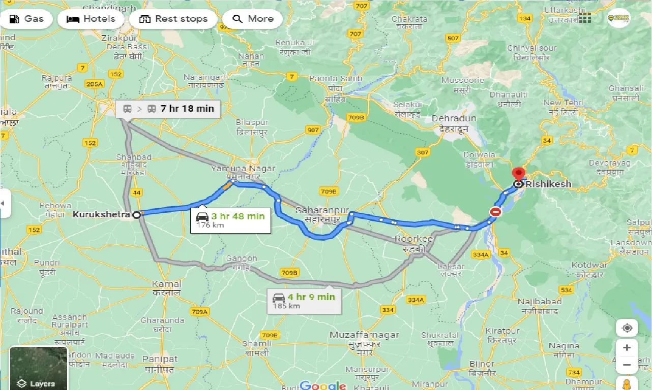 kurukshetra-to-rishikesh-one-way