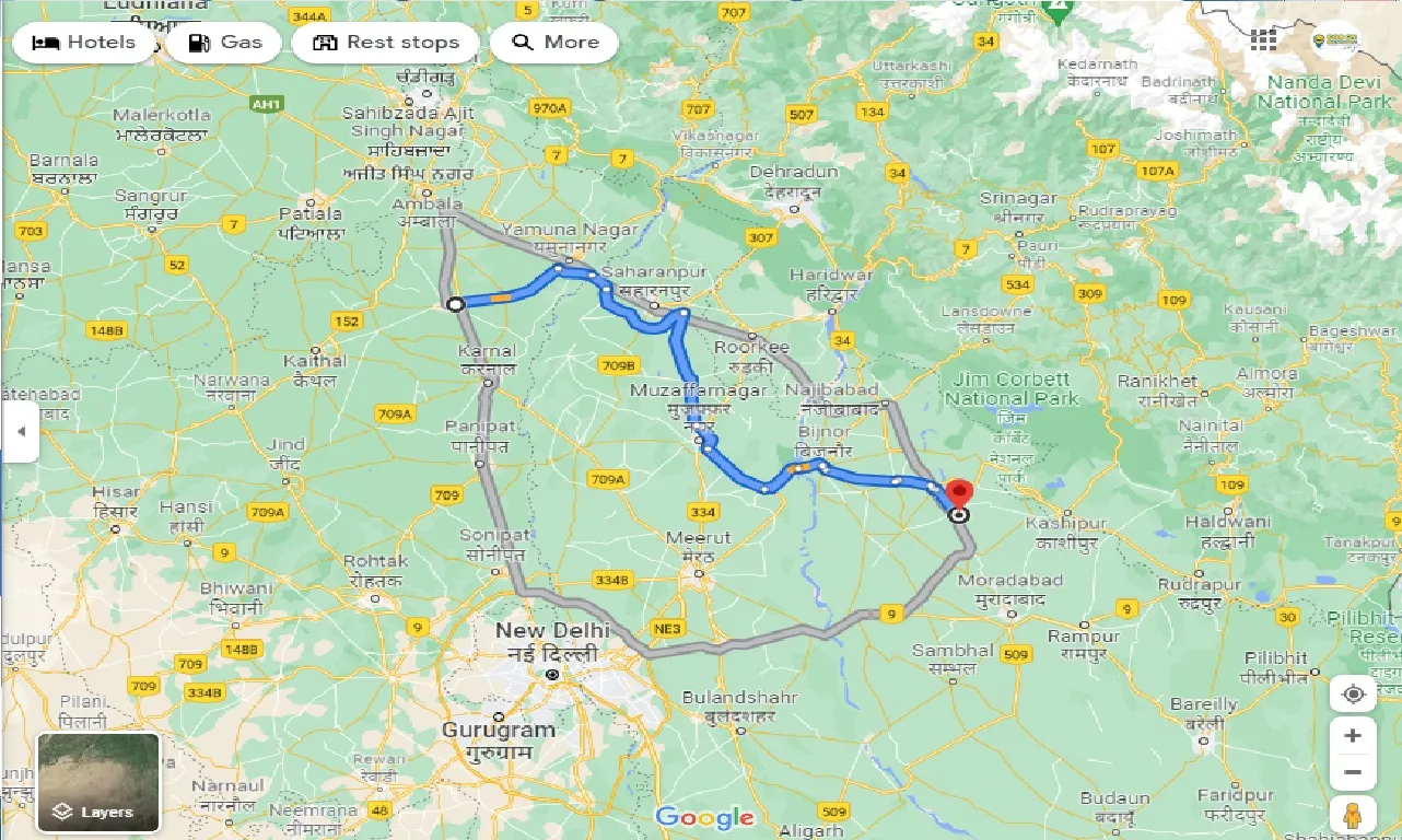 kurukshetra-to-seohara-one-way
