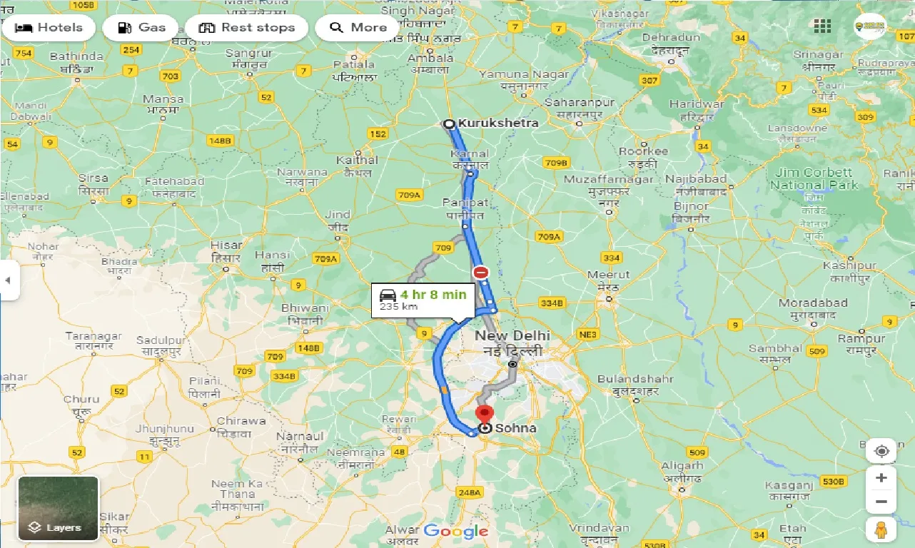kurukshetra-to-sohna-one-way
