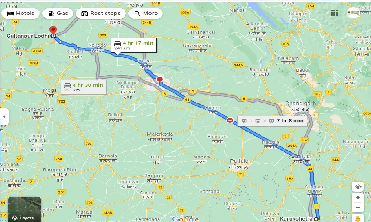 kurukshetra-to-sultanpur-lodhi-taxi