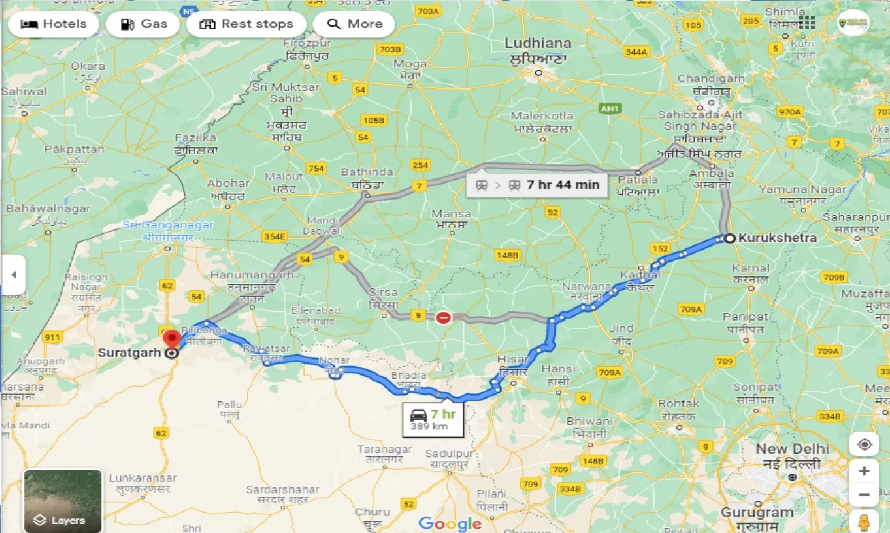 kurukshetra-to-suratgarh-one-way